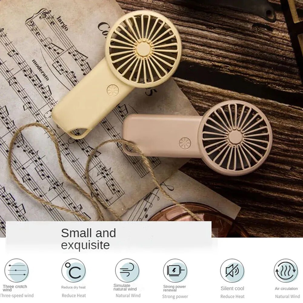 Portable Handheld Fan USB Rech - Home Office Form incelemesi ve fiyatı