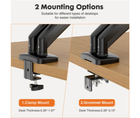 Dual Monitor Stand Arm, Gas Sp - Monitor Riser Stand incelemesi ve fiyatı