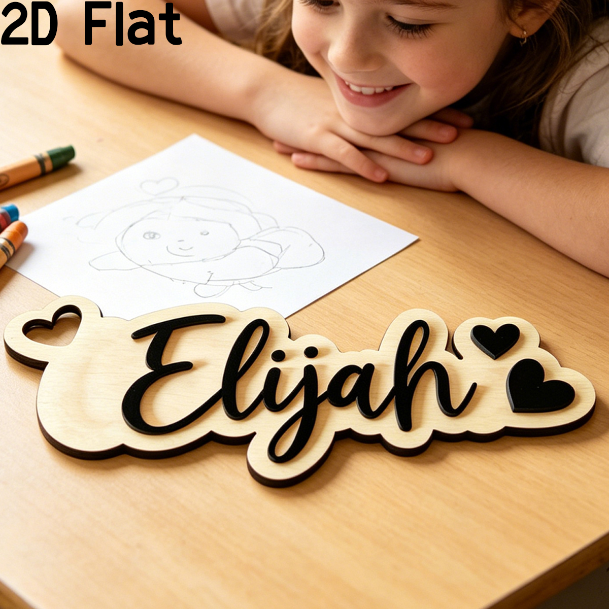 1Pc Custom Love Decor Wooden A - Home Office Decor incelemesi ve fiyatı
