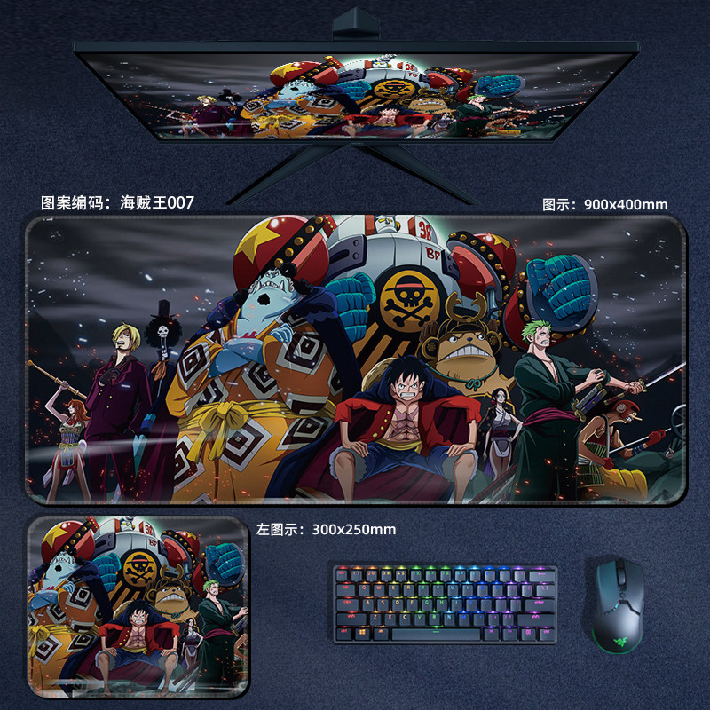Anime ONE PIECE Leather Mouse  - Home Office Hidden Desk incelemesi ve fiyatı