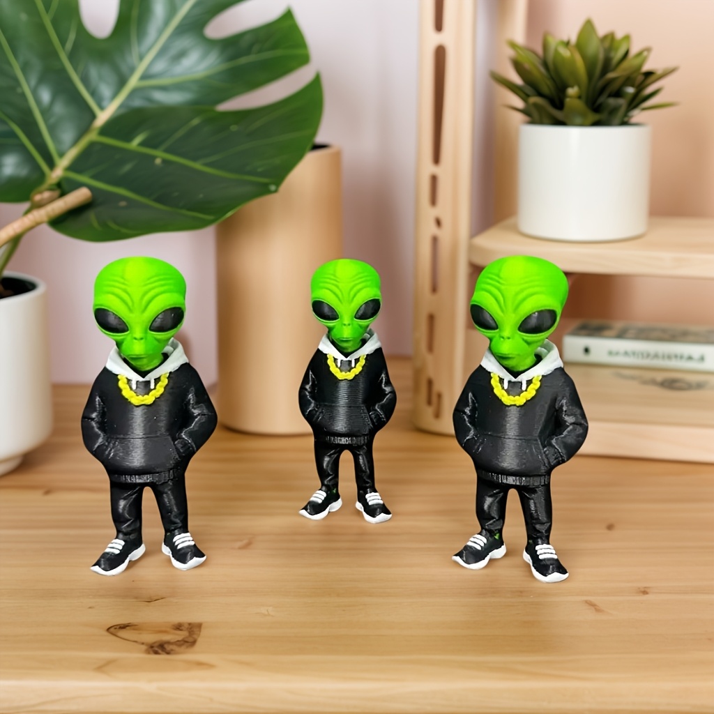 1 Piece Green Alien Figure wit - Home Office Bookshelves incelemesi ve fiyatı