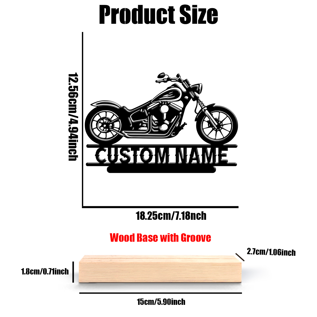 1Pc Csutom Name Road Motorbike - Home Office Decor incelemesi ve fiyatı