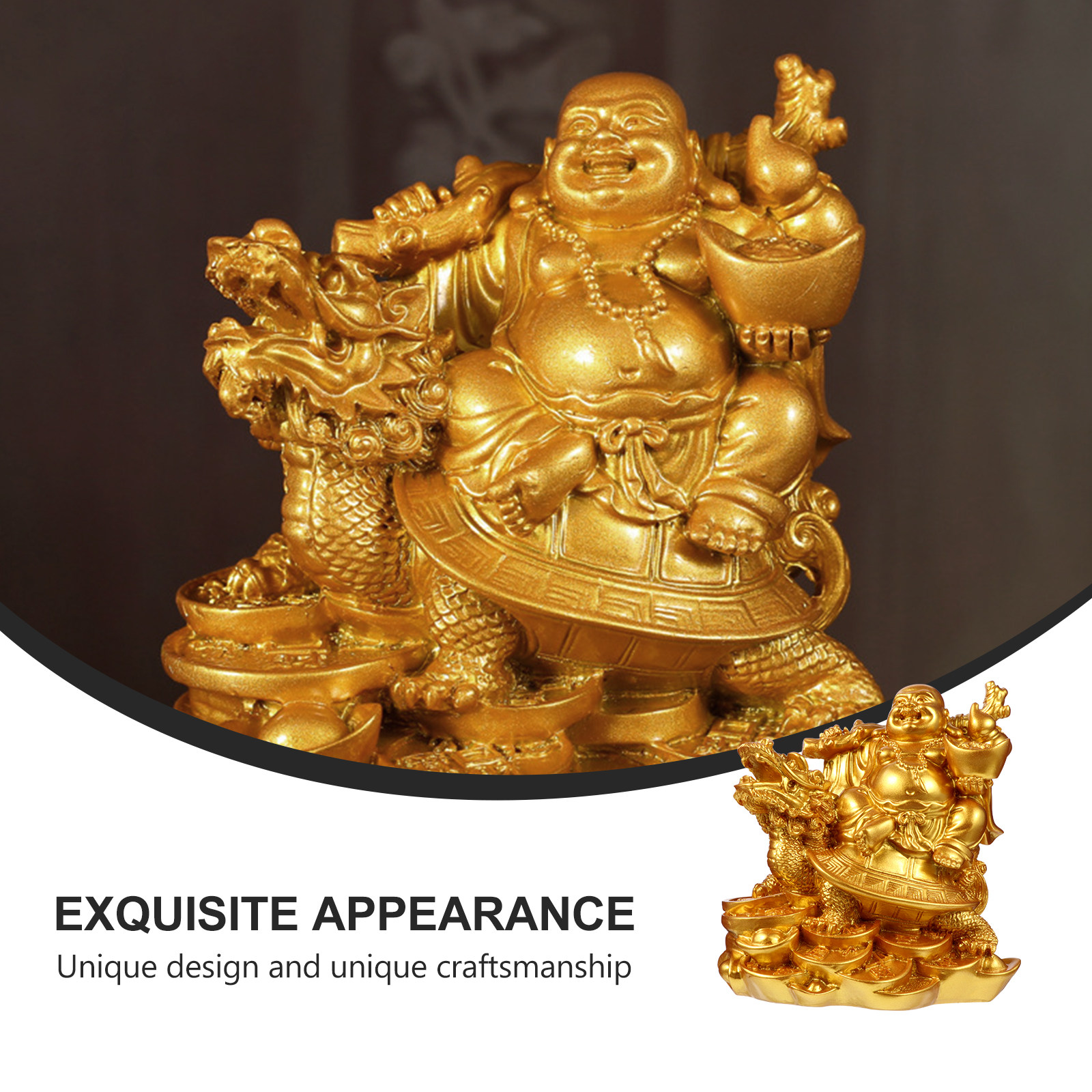 Laughing Buddha Statue Resin M - Home Office Feng Shui incelemesi ve fiyatı