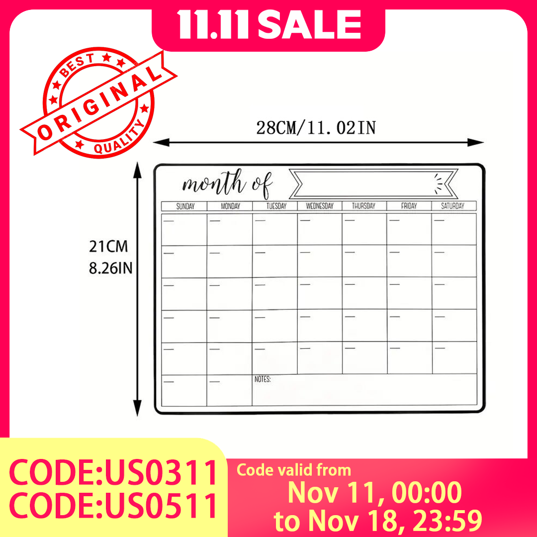 28x21 Inch Magnetic Monthly Pl - Magnetic Calendar Board incelemesi ve fiyatı