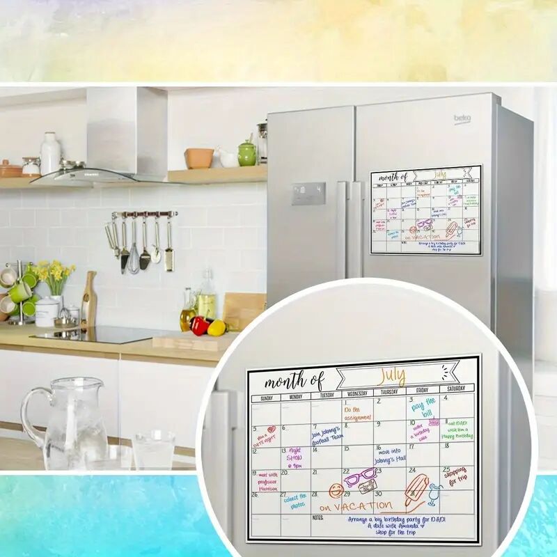 28x21 Inch Magnetic Monthly Pl - Magnetic Calendar Board incelemesi ve fiyatı